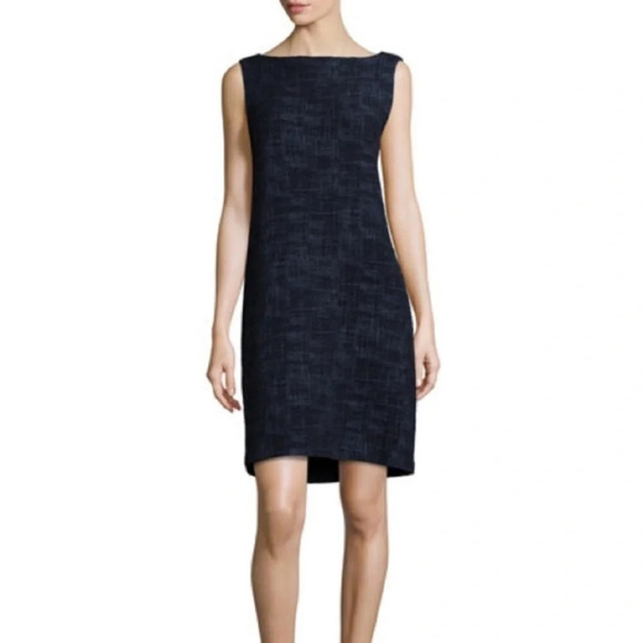 Eileen Fisher crosshatch sheath Dress 18720 - Picture 1 of 11